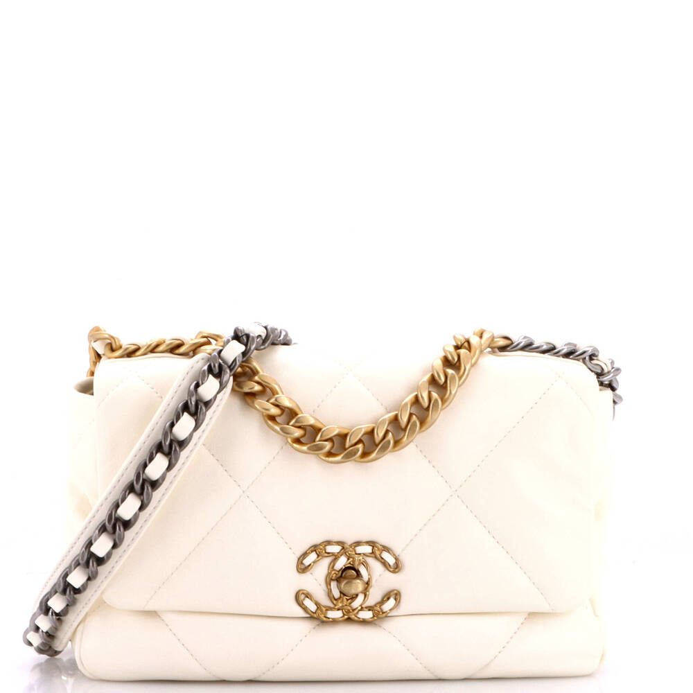 Chanel Medium 19 Flap Bag Quilted Leather